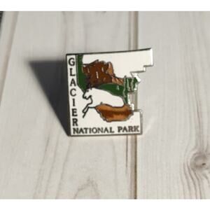 Glacier National Park Mountain Goat Travel Souvenir Pin for Hat Jacket Backback